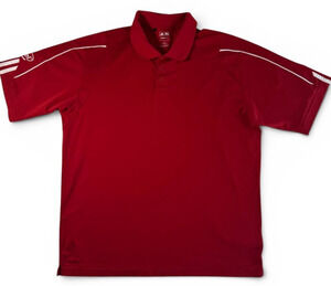 Adidas ClimaLite Intel Polo Shirt Red Men's XL Embroidered Logo